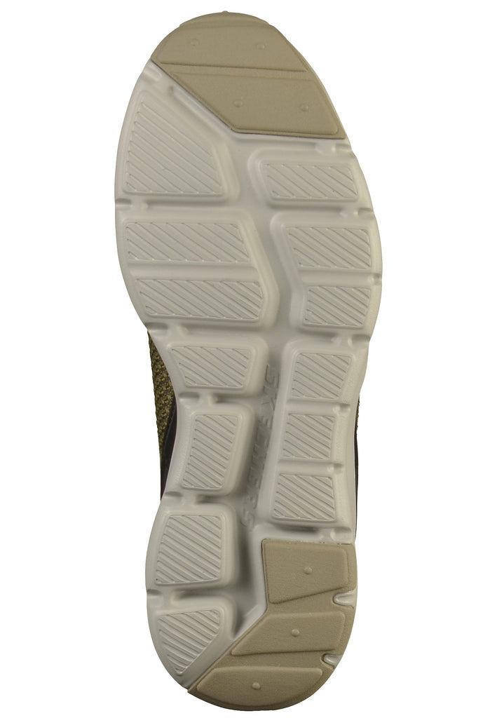 Skechers Sneaker Lederimitat/Mesh Olive/Schwarz