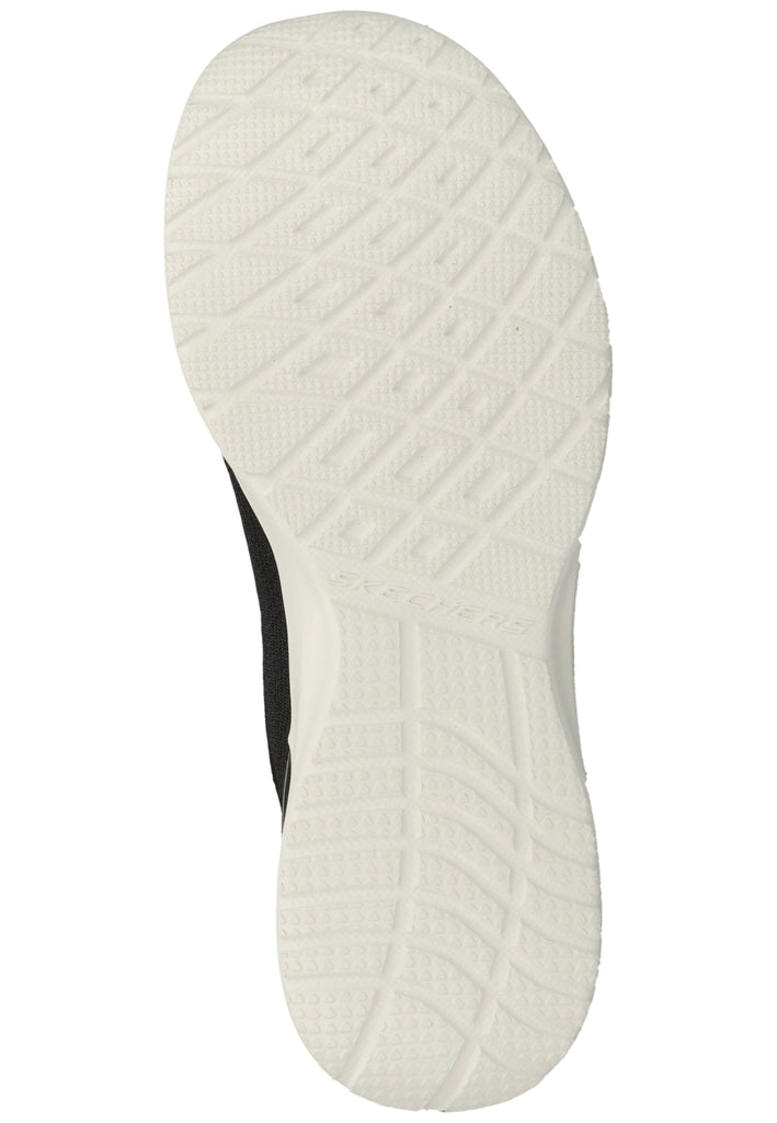 Skechers Sneaker Lederimitat/Mesh Schwarz