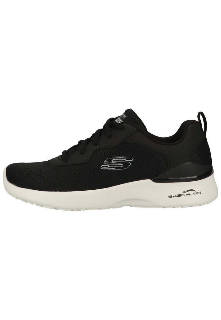 Skechers Sneaker Lederimitat/Mesh Schwarz