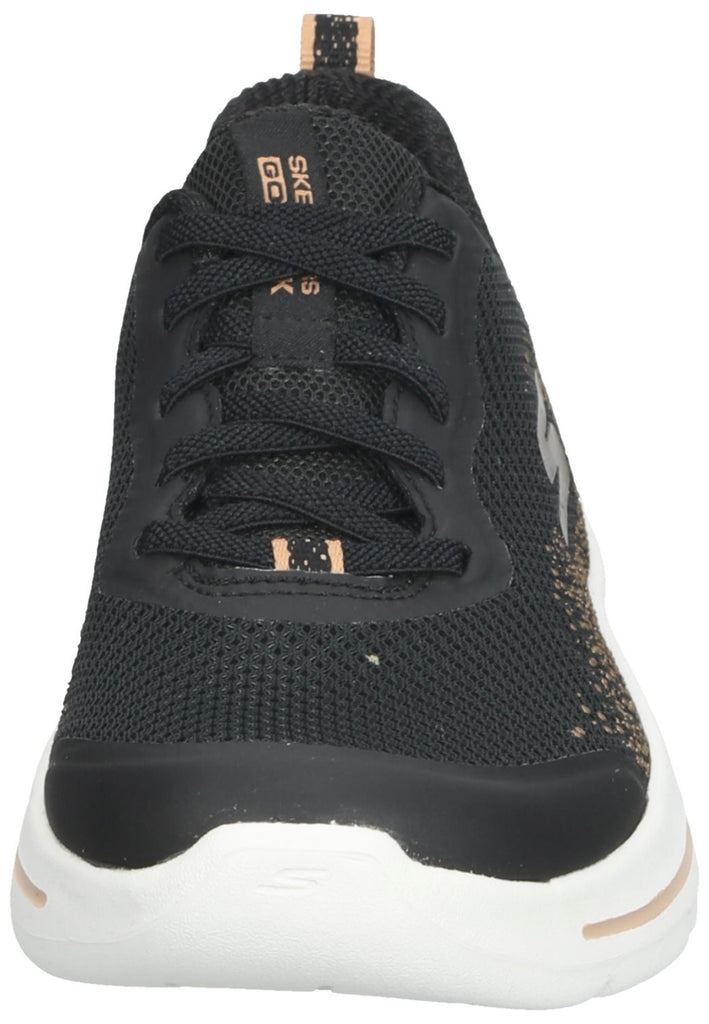 Skechers Sneaker Lederimitat/Mesh Schwarz/Gold
