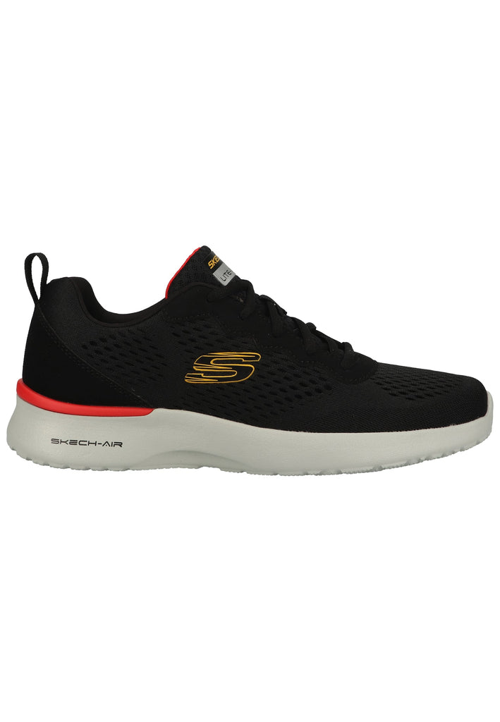 Skechers Sneaker Lederimitat/Mesh Schwarz/Rot