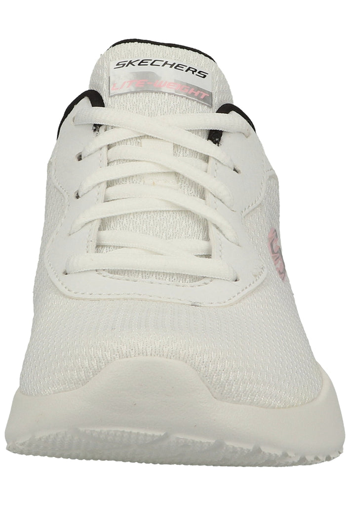 Skechers Sneaker Lederimitat/Mesh Weiß/Rosa