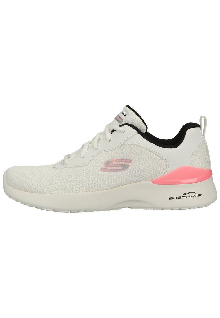 Skechers Sneaker Lederimitat/Mesh Weiß/Rosa