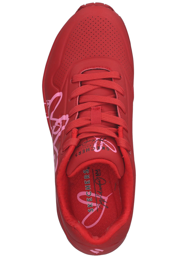 Skechers Sneaker Lederimitat Rot