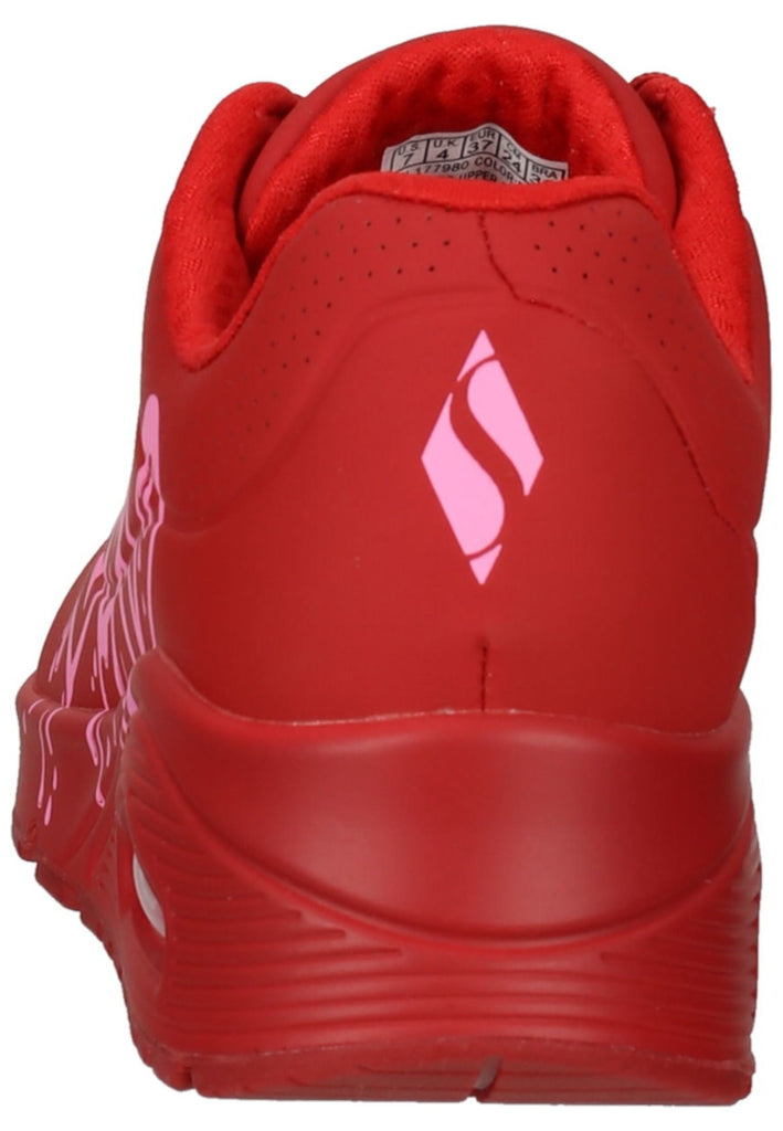 Skechers Sneaker Lederimitat Rot