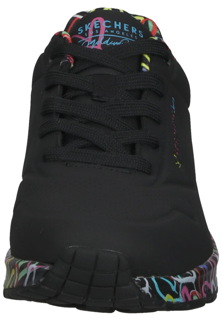 Skechers Sneaker Lederimitat Schwarz