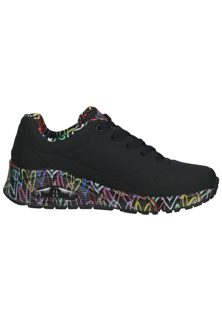 Skechers Sneaker Lederimitat Schwarz