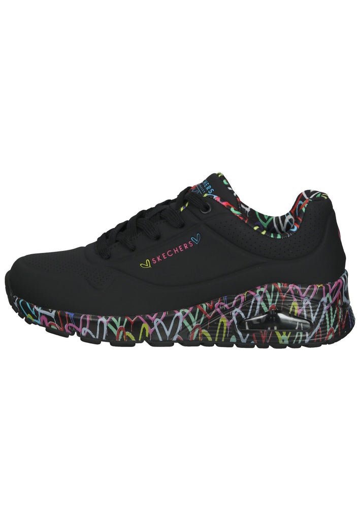 Skechers Sneaker Lederimitat Schwarz
