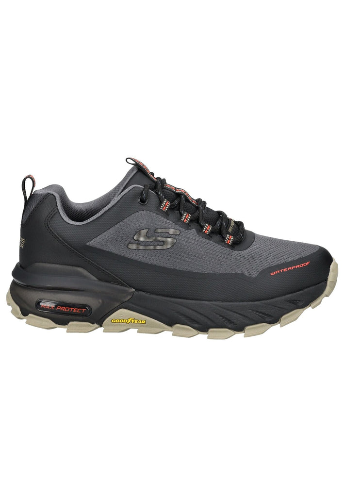 Skechers Sneaker Lederimitat Schwarz/Grau