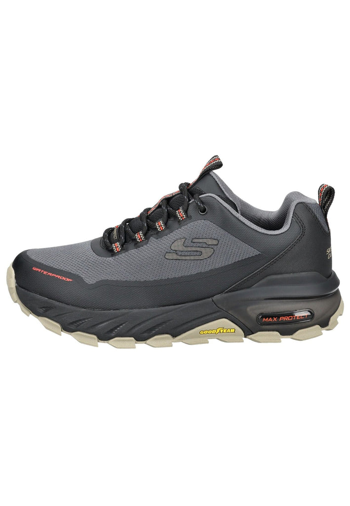 Skechers Sneaker Lederimitat Schwarz/Grau