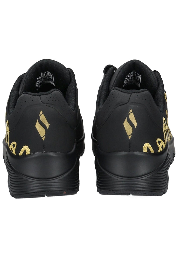 Skechers Sneaker Lederimitat Schwarz Kombi