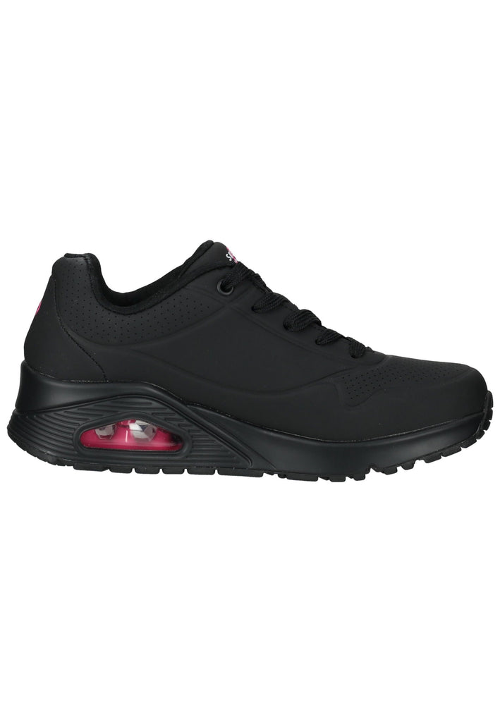Skechers Sneaker Lederimitat Schwarz/Pink