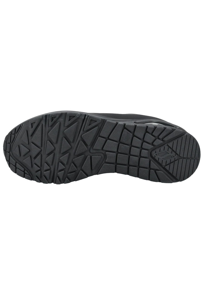 Skechers Sneaker Lederimitat Schwarz/Schwarz