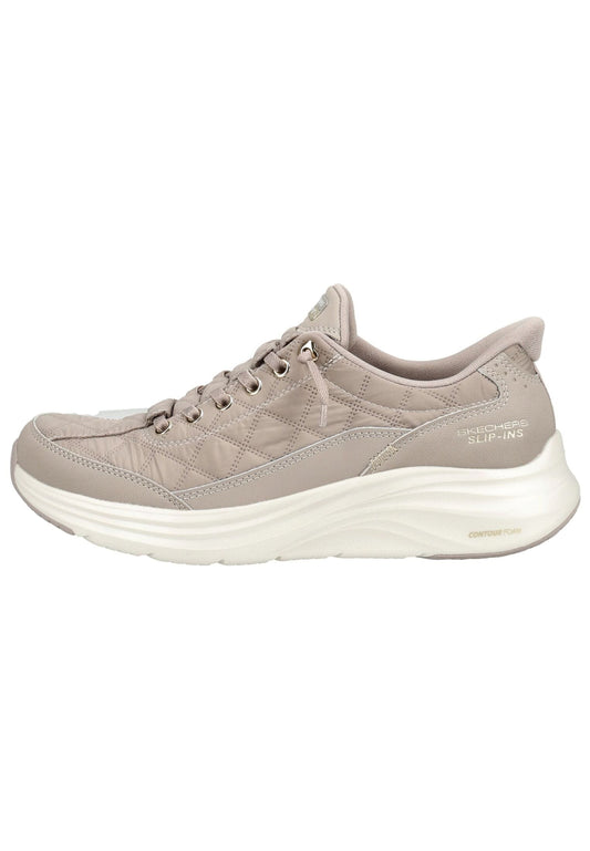 Skechers Sneaker Lederimitat Taupe