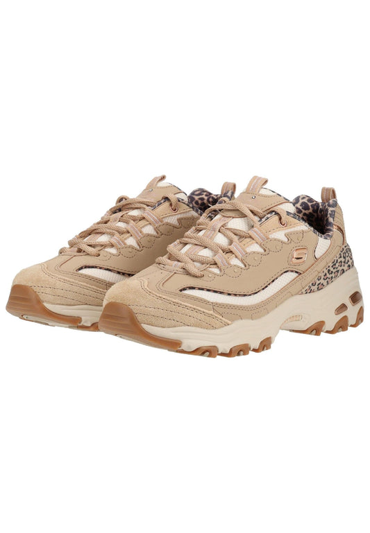 Skechers Sneaker Lederimitat Taupe