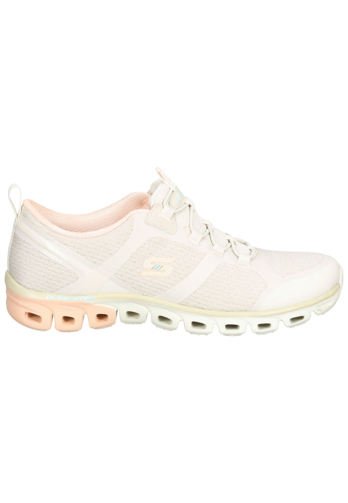 Skechers Sneaker Lederimitat/Textil Beige/Rosa