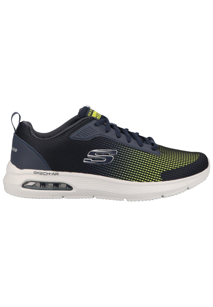 Skechers Sneaker Lederimitat/Textil Blau/Gelb