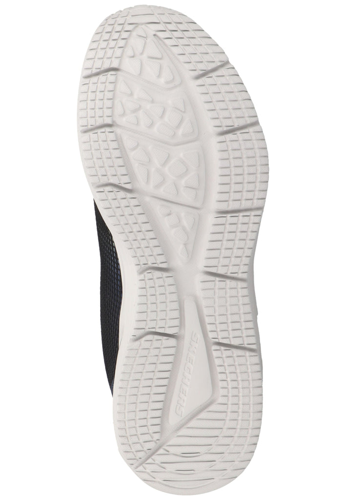 Skechers Sneaker Lederimitat/Textil Blau/Gelb