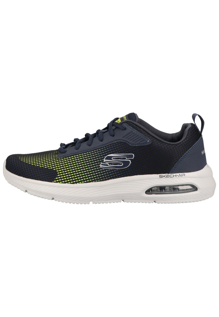 Skechers Sneaker Lederimitat/Textil Blau/Gelb