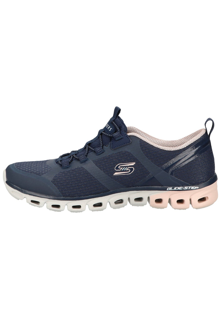 Skechers Sneaker Lederimitat/Textil Navy