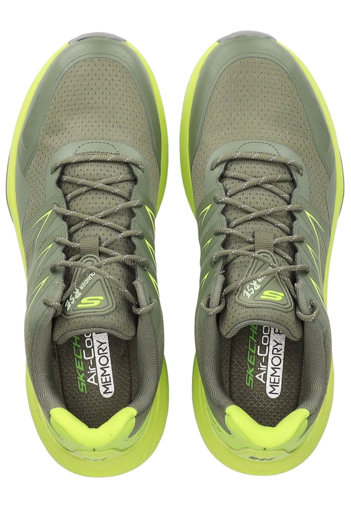 Skechers Sneaker Lederimitat/Textil Olive