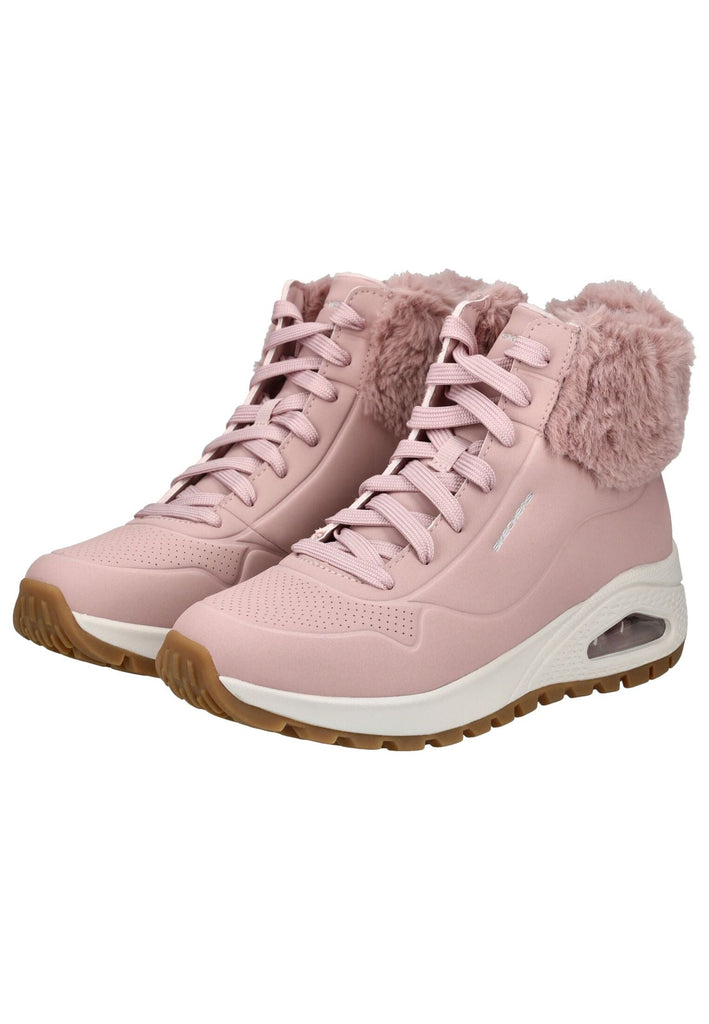 Skechers Sneaker Lederimitat/Textil Pink Warmfutter