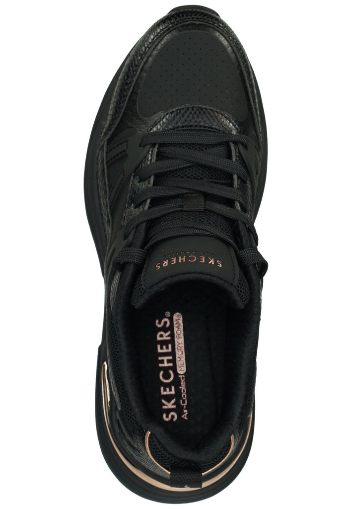 Skechers Sneaker Lederimitat/Textil Schwarz