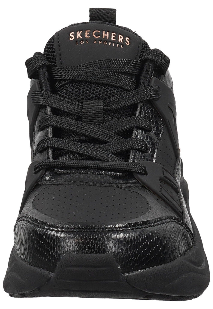 Skechers Sneaker Lederimitat/Textil Schwarz