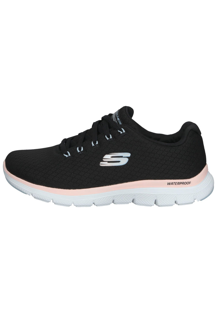 Skechers Sneaker Lederimitat/Textil Schwarz