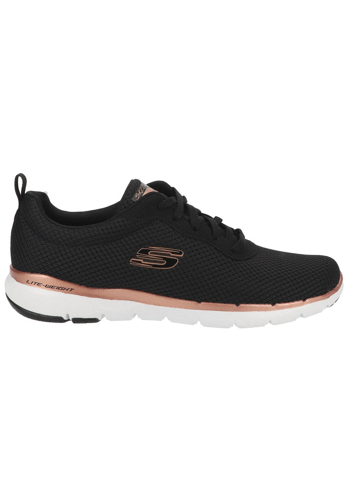 Skechers Sneaker Lederimitat/Textil Schwarz
