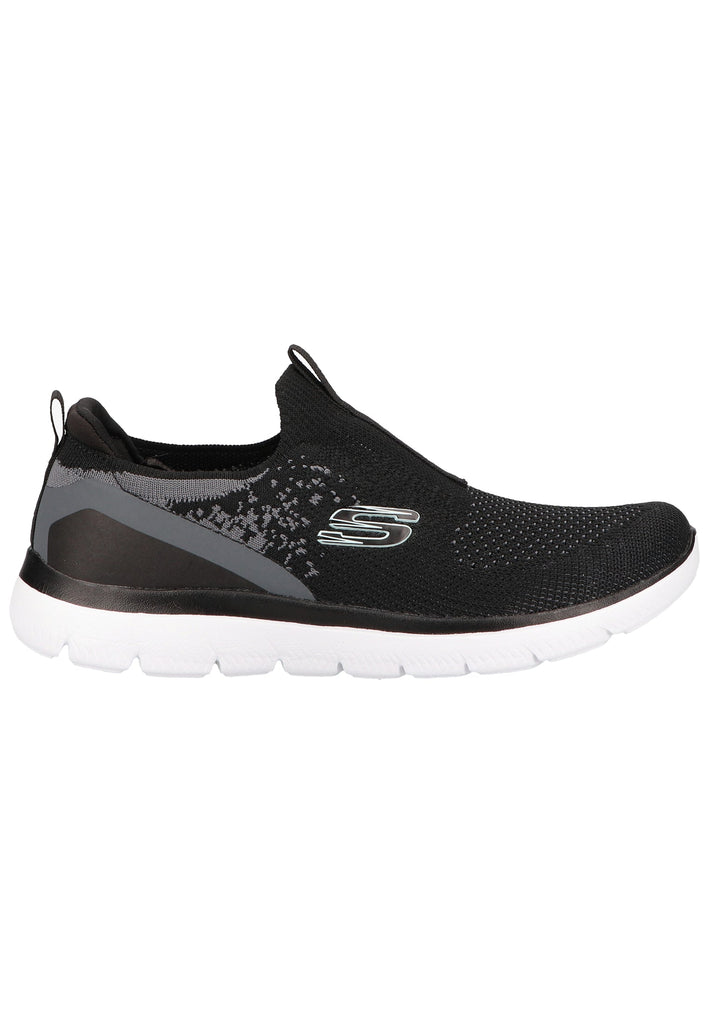 Skechers Sneaker Lederimitat/Textil Schwarz