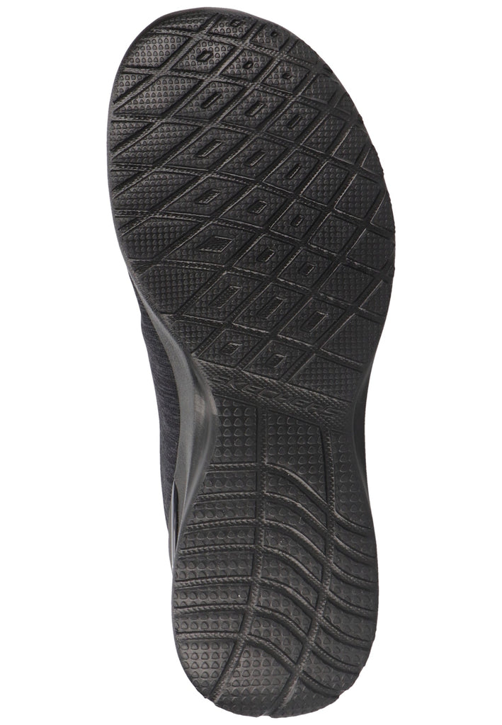 Skechers Sneaker Lederimitat/Textil Schwarz