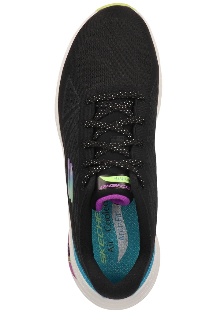 Skechers Sneaker Lederimitat/Textil Schwarz