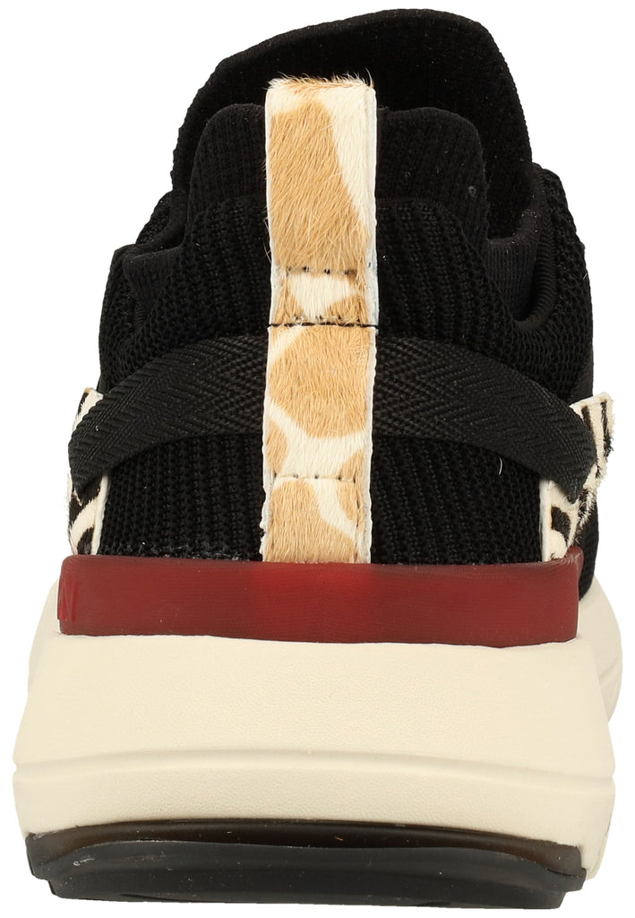 Skechers Sneaker Lederimitat/Textil Schwarz