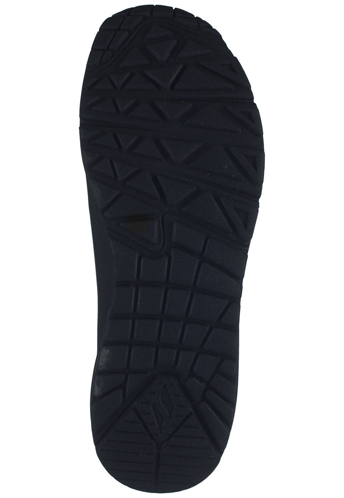 Skechers Sneaker Lederimitat/Textil Schwarz/Schwarz