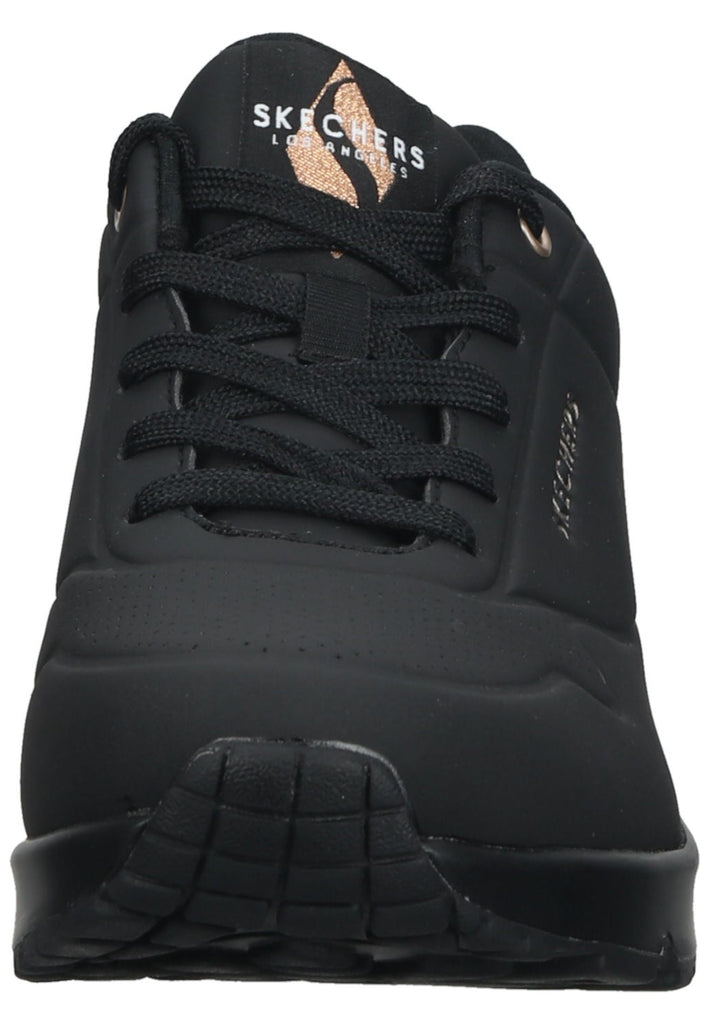 Skechers Sneaker Lederimitat/Textil Schwarz/Schwarz