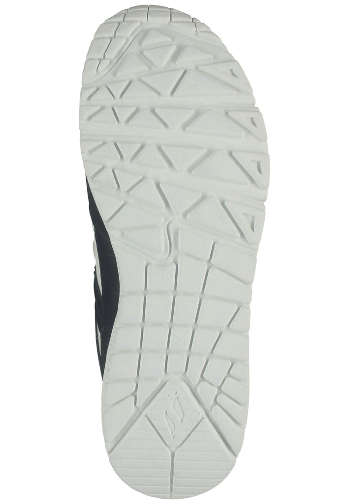 Skechers Sneaker Lederimitat/Textil Schwarz/Weiß