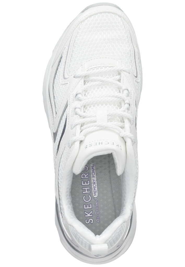 Skechers Sneaker Lederimitat/Textil Weiß