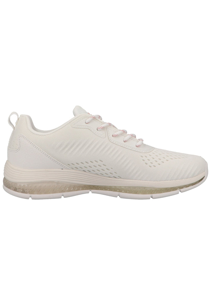 Skechers Sneaker Lederimitat/Textil Weiß