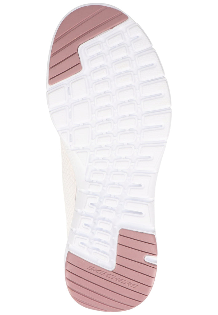 Skechers Sneaker Lederimitat/Textil Weiß