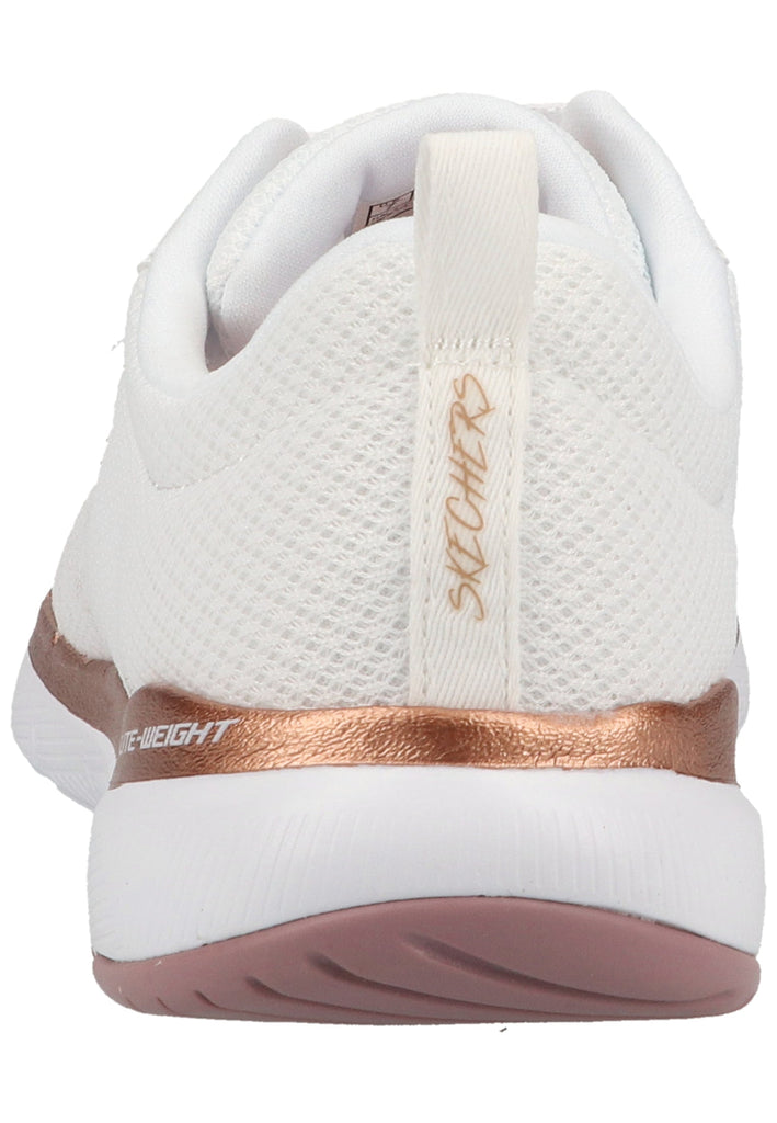 Skechers Sneaker Lederimitat/Textil Weiß