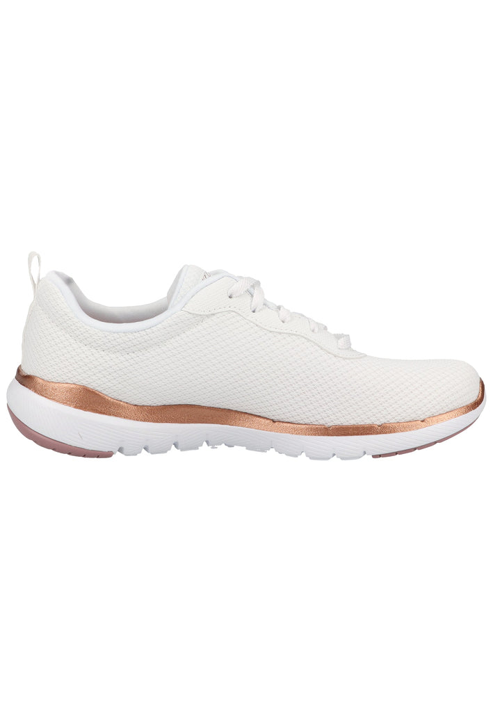 Skechers Sneaker Lederimitat/Textil Weiß