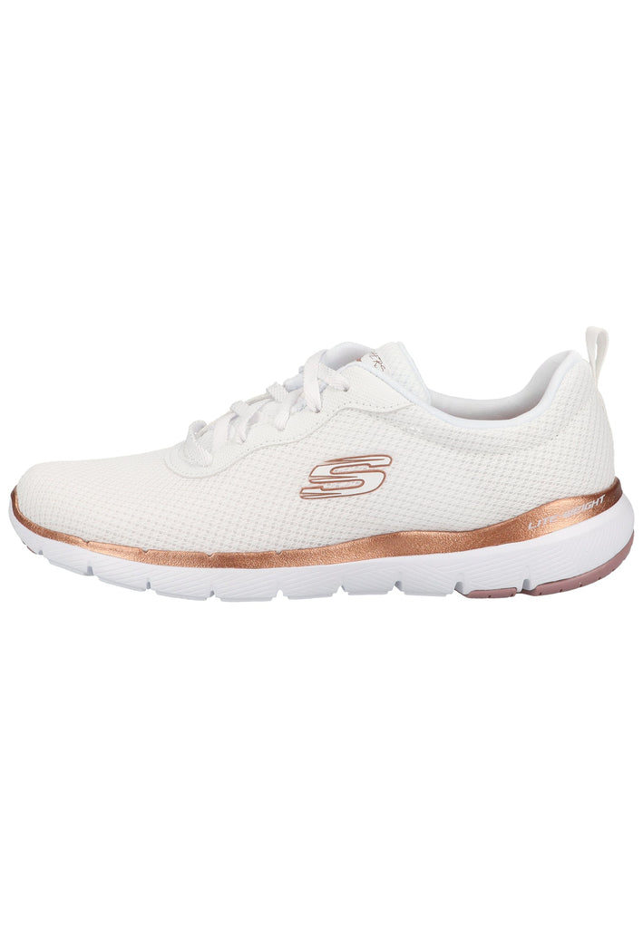 Skechers Sneaker Lederimitat/Textil Weiß