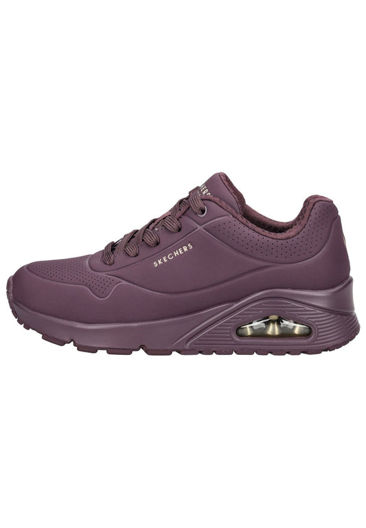Skechers Sneaker Lederimitat Weinrot