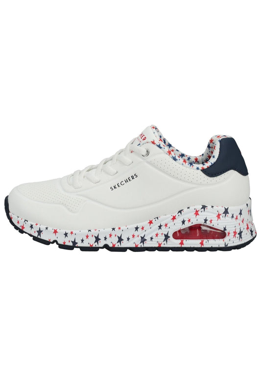 Skechers Sneaker Lederimitat Weiß/Blau