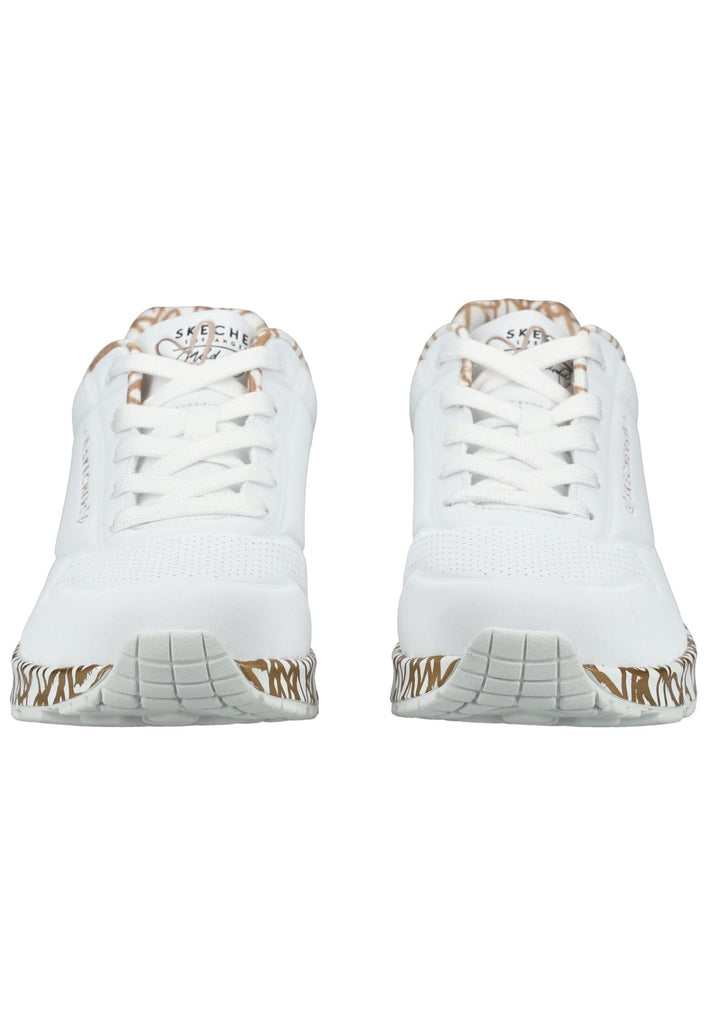 Skechers Sneaker Lederimitat Weiß/Gold