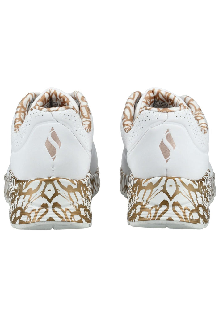 Skechers Sneaker Lederimitat Weiß/Gold