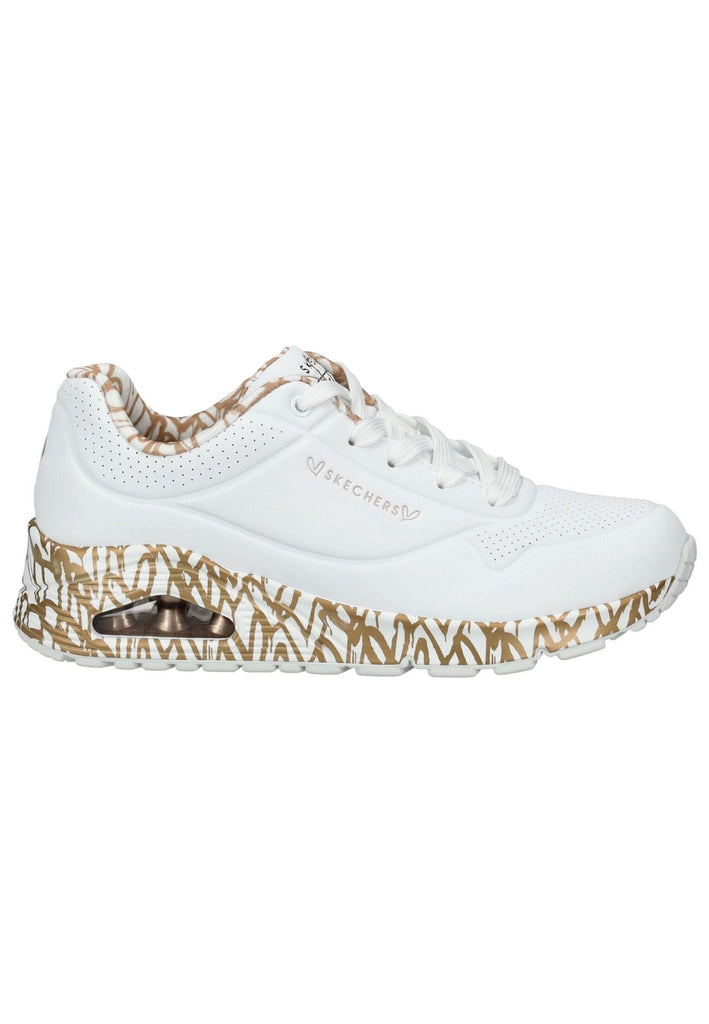 Skechers Sneaker Lederimitat Weiß/Gold