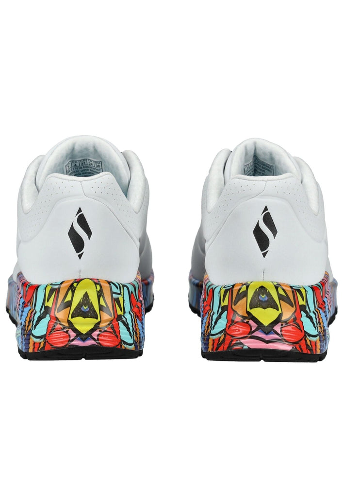 Skechers Sneaker Lederimitat Weiß Kombi