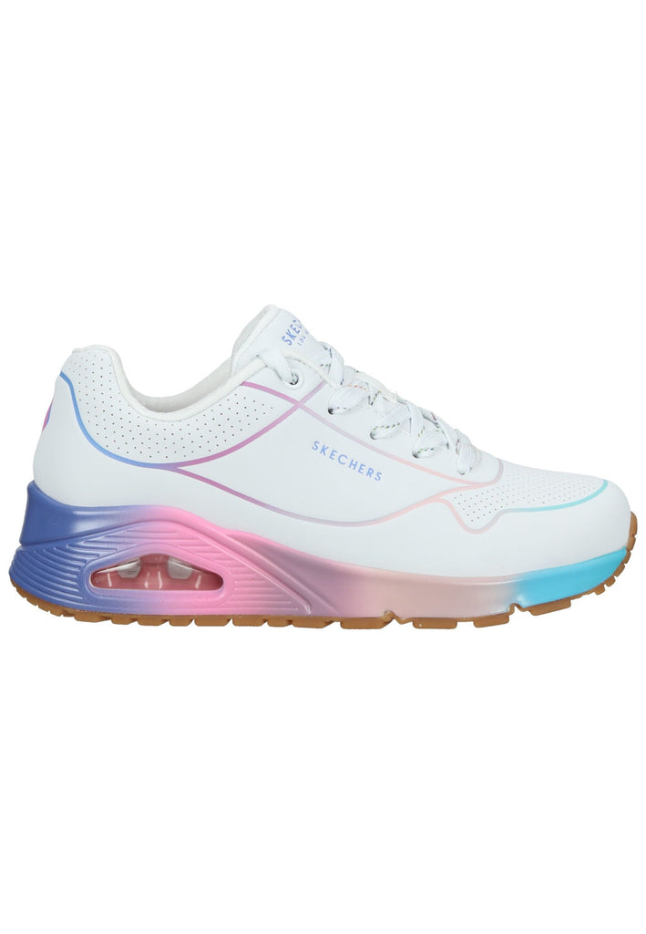 Skechers Sneaker Lederimitat Weiß Kombi